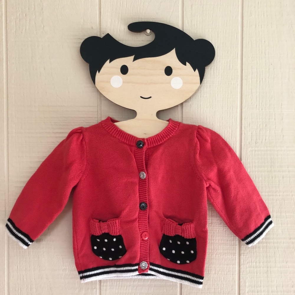 Gymboree polka dot cardigan sweater 3-6 months
